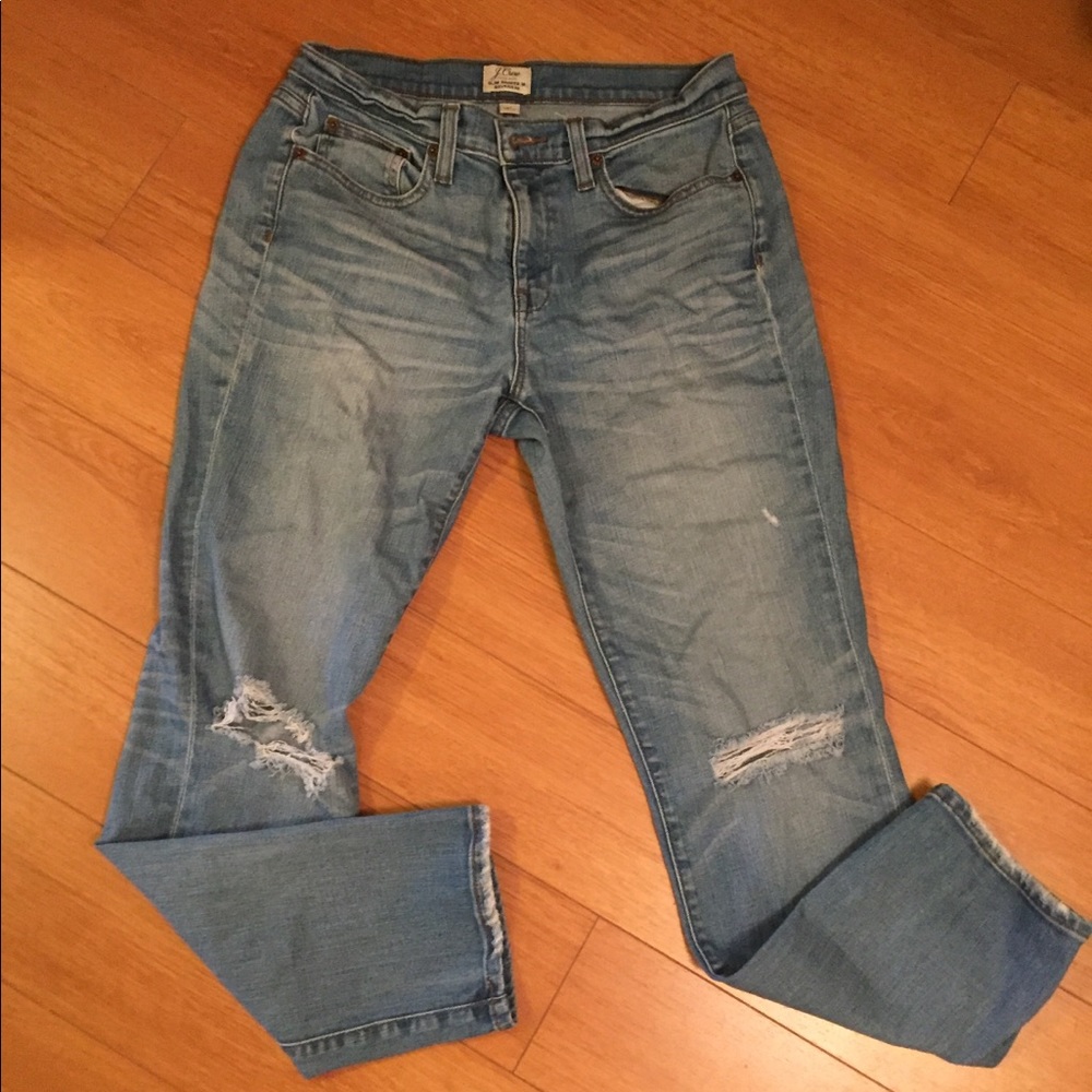 J Crew Slim Broken In Boyfriend Jean, Size 27
